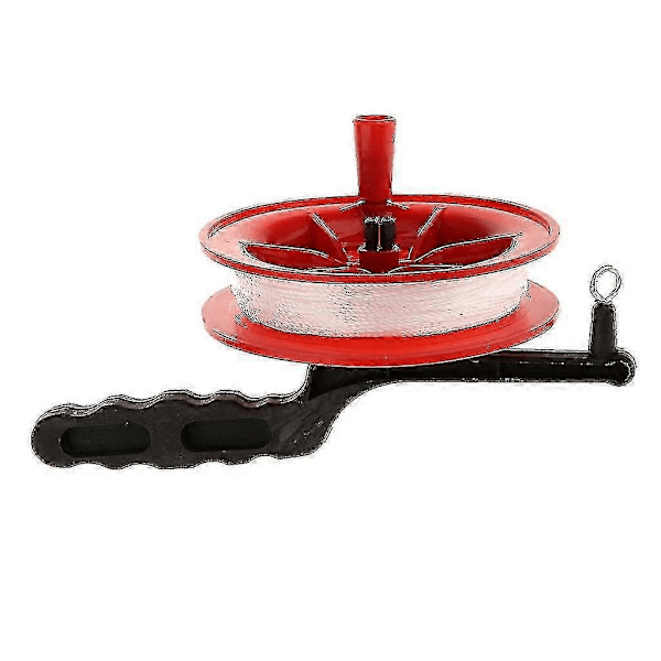 Rød Drage Kite Værktøj Greb Rulle Spole Hjul Håndtag Snoet Snor 30m Dia.10cm-CE