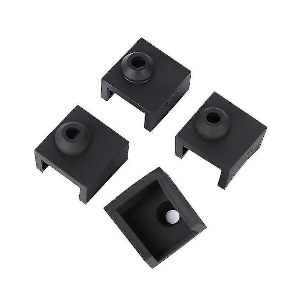 4st 3D-skrivare Hotend Silikonsocka Värmeblocks Silikonskydd För Ender 3/Ender 3 Pro/Ender 3 V2/Ender 5 Pro/CR-10 10S S4 S5 Zekai