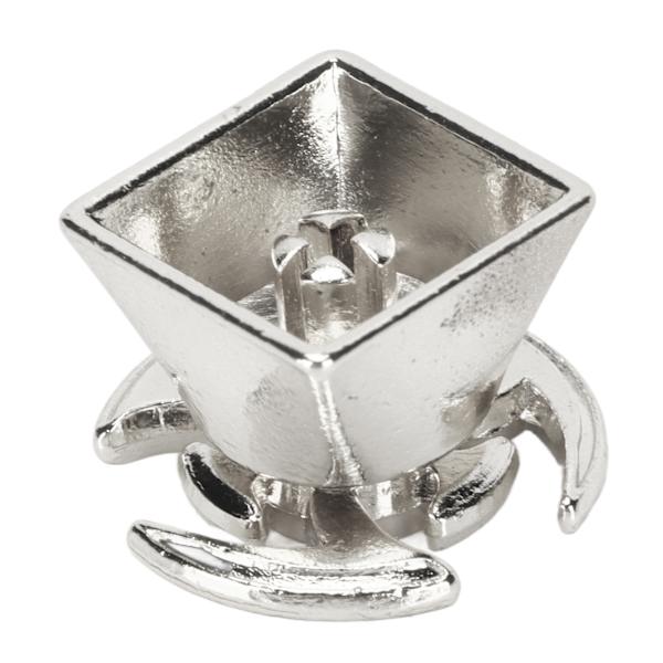 Roterande tangentknapp i metall med ergonomisk design för mekaniska tangentbord, silver