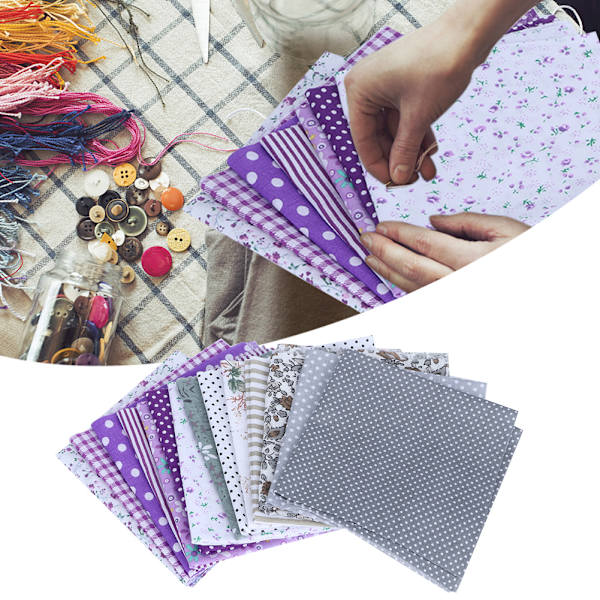 25x25cm 14 stk. Forskjellige vakre trykte mønster bomullsstoff sy stoff DIY materiale