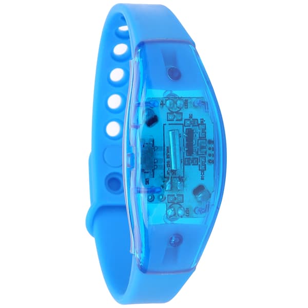 Nattløping Justerbart LED-armbånd Lysende Silikon Blinkende Armbånd for FestBlå