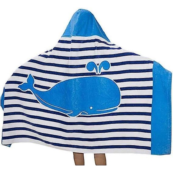 Strandhåndklæde med hætte til børn til piger og drenge - Superblødt og absorberende badehåndklæde
