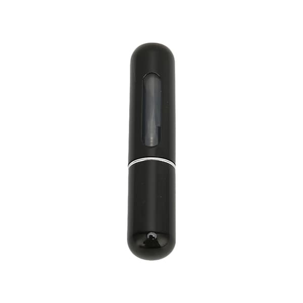 Påfyllningsbar parfymatomizer Synlig bärbar läckagesäker mini tom sprayflaska för resor utgående 5mlSvart