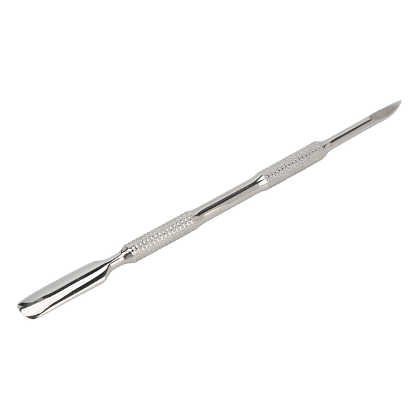 Dual Head Cuticle Pusher ruostumatonta terästä Cuticle Pusher kynsien pedikyyrityökalu kuolleen ihon kovettumien poistoon