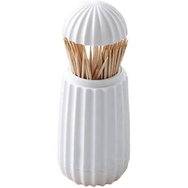 Automatisk Tandpetare Dispenser, Pop Up Tandpetare Dispenser, Automatisk Pop Up Tandpetare Låda, för Kontor, Restauranger, Barer, Kaféer, Hotell, Bröllop (Wh