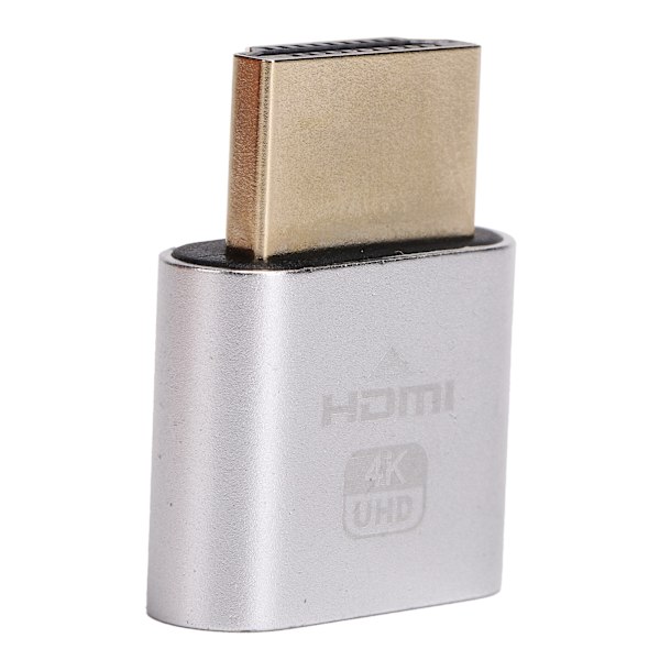 High Definition Multimedia Interface -näyttöliitännän sovitin, HotSwappable 4K -näytön emulaattori (hopea)