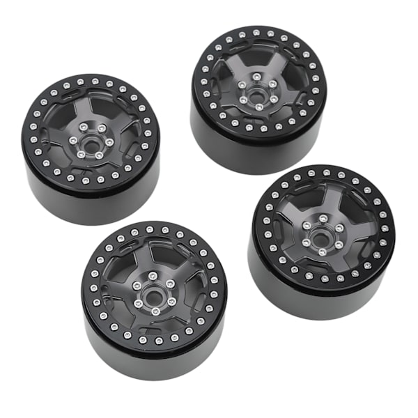 4 stk 2,2 tommers hjulnav Universal CNC-bearbeiding Høy slitestyrke Aluminiumslegering 1/10 RC hjulnav Titan