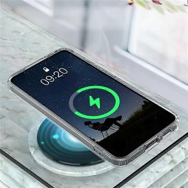 For Samsung Galaxy A36 5G Transparent Case WANLONFENG LM1 Series MagSafe Compatible with 2 Pcs Screen Protectors