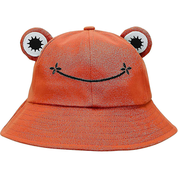 Froskebøtte Solhatt for Kvinner og Barn - Oransje 51-53 cm