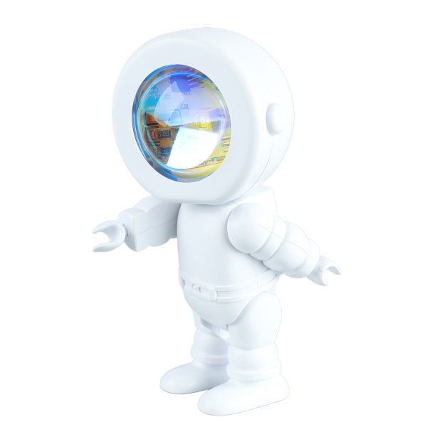 Romantisk astronaut robotlampe Astronaut LED lysprojektor til soveværelse Live Broadcast Party Room Decor Opladning med touch 7 farveændring
