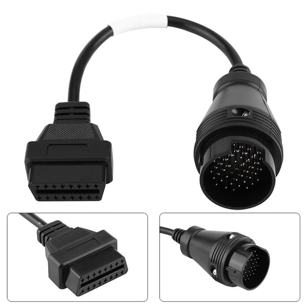38-pinners til 16-pinners OBD2-adapterkoblingsdiagnosekabel for Iveco-lastebil