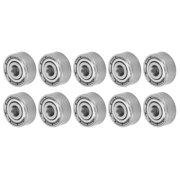 10 stk kuglelejer i rustfrit stål mute rullende skateboard hjuldrev tilbehør S623Z