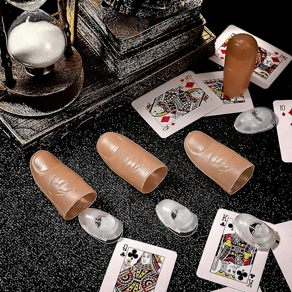 Magic Thumb Lights Sæt - LED Falske Fingerlys til Bar Scene Show - 6 Styk