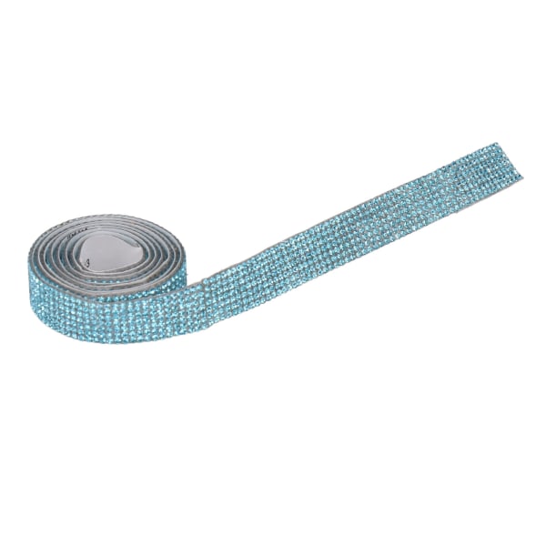 Rhinestone Strip Lake Blue 5yd længde selvklæbende funklende meget brugt krystalbånd til fest bryllup hjem