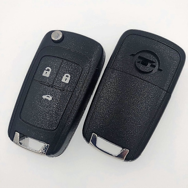 Knapp Ersättning Vikbar Bil Blank Nyckelfodral, För Opel Vauxhall Insignia Astra Fjärrkontroll Flip Nyckelskal med Skruvar