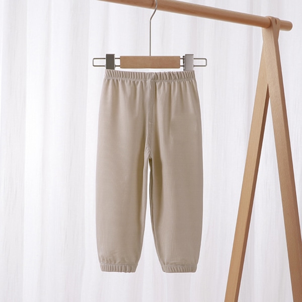 Barn Långa Bloomers Enfärgad Andningsbar Lös Casual Lykta Byxor Byxor för Sommar Småbarn Flickor Pojkar F07 110cm / 43.3in