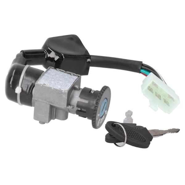 Tändningslås Bränsle Gaslock Sadel Lås Nyckel 5 Pin Plug Set Passar för GY6 Scooters(Moped) 50cc 150cc