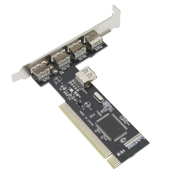 PCI-utvidelseskort til 4-porter USB2.0 Hub Adapter Høyhastighets-omformer Universal PC-tilbehør