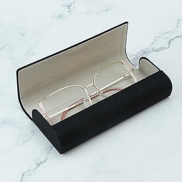 Sort hårdt etui til briller og solbriller til mænd/kvinder og børn