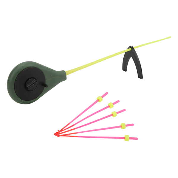 Mini isfiskeri stang kit isfiskeri stang med top spids bærbar fiskegrej til vinterfiskeri 12cm