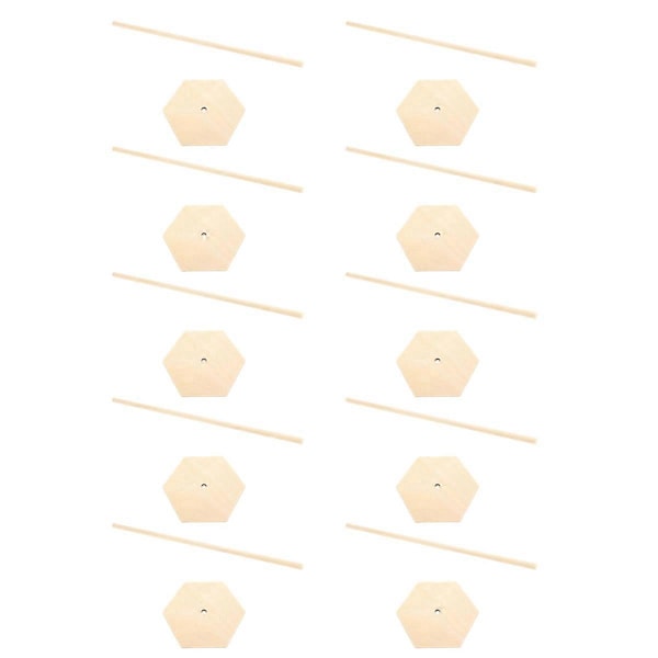 Seinäteline, pöytäkoriste, kuusikulmio + sisäänvientitikku