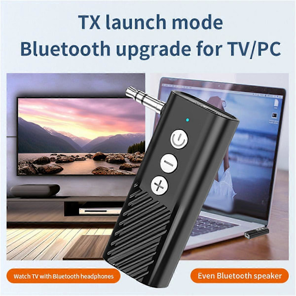 Bluetooth 5.3 Sändare Mottagare 3-I-1 USB Adapter Ljudmottagare