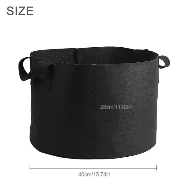 Luftningsplantepottebeholder til sorte planter (10 gallon 28 x 40 cm) 28 x 40 cm 10 gallon