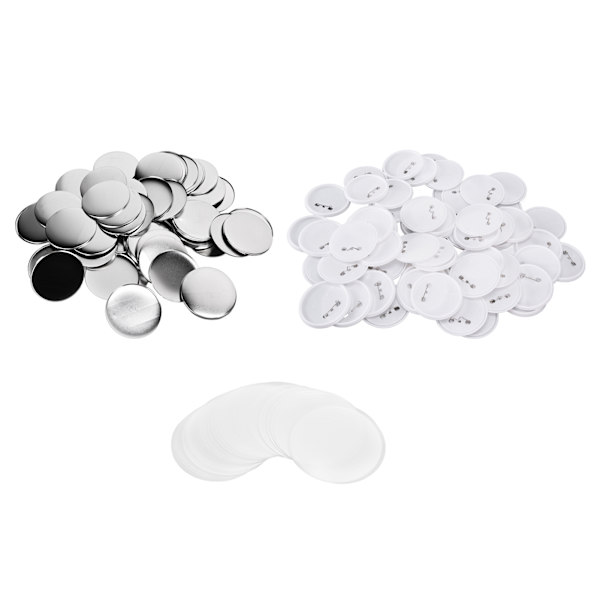 100 stk Merkebakke Bakdeksel Tinnplate Plastbase Unngå Rust Fast DIY Merkeverktøy for Julebursdagsgaver 75mm 100stk