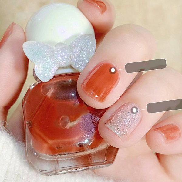 Nagellack Gel Vattenbaserad Hög Glans Blank Hållbar Frostad Nagellack för Damer B06