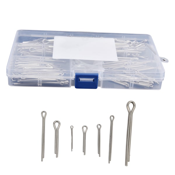 175 Stk Splint Metal Clip Fastener Set Kit Sortiment til bilmaskiner værksted