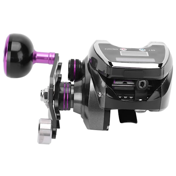 Digitalt display manuel fiskehjul 9 gear magnetisk bremse genopladelig baitcast hjul Main droite