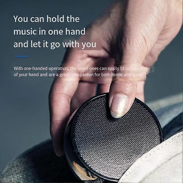 Kannettava Bluetooth-kaiutin - Kompakti langaton teräsmetallinen subwoofer