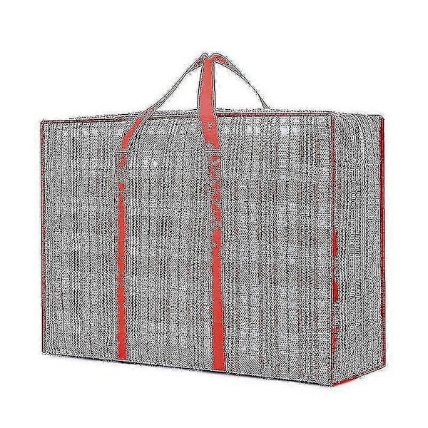 2 stk. Stor Opbevaringspose med Holdbar Lynlås Organizer Taske Flyttetaske 90cm