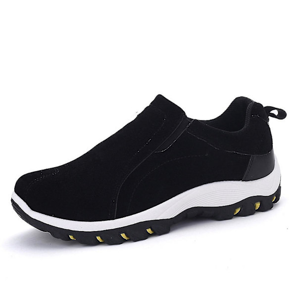 Åndbare Slip-On Sportsko til Mænd - Stor Størrelse 42 Sort