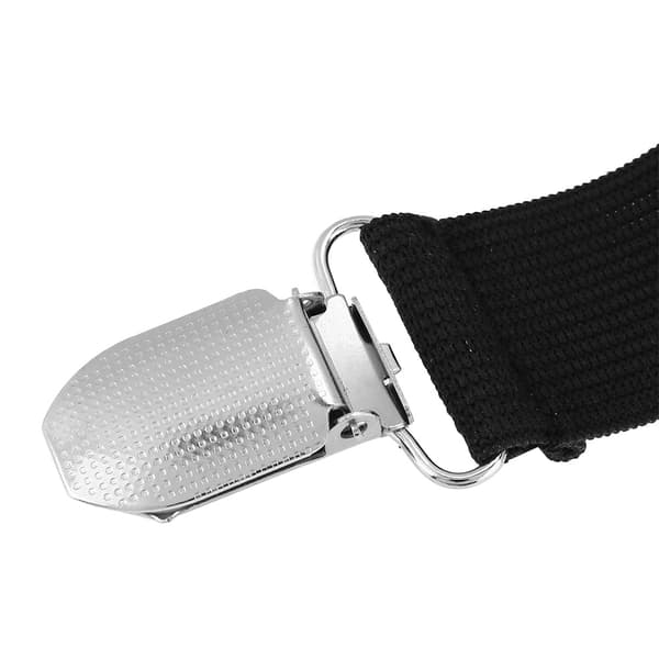 4 stk. Justerbare trekantede lagenholdere Stropper Clips Grips Fastgørelser (Sort)