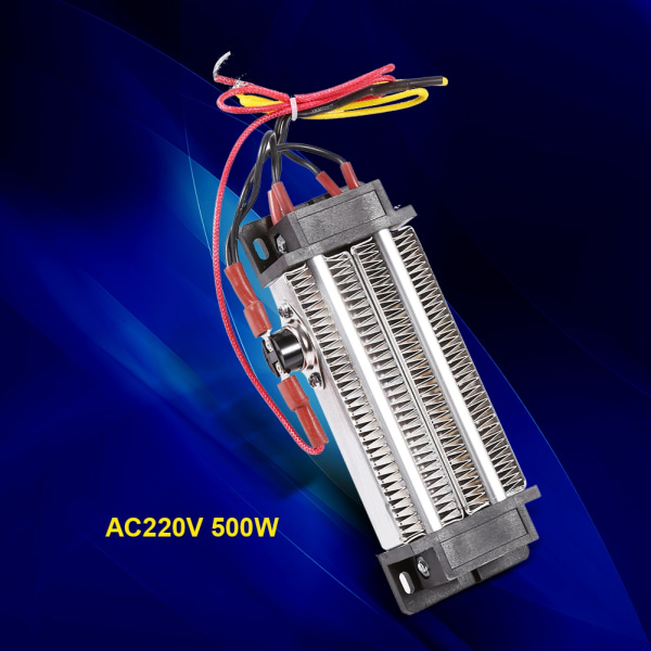 AC 220V 500W High Power Elektrisk Keramisk Termostatisk Halvledare PTC Värmeelementvärmare