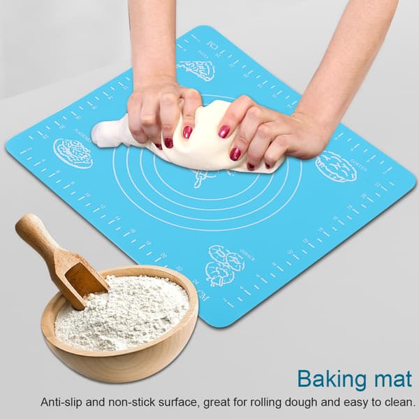 Sklisikker silikon bakeunderlag, non-stick deigmatte for bakeunderlag