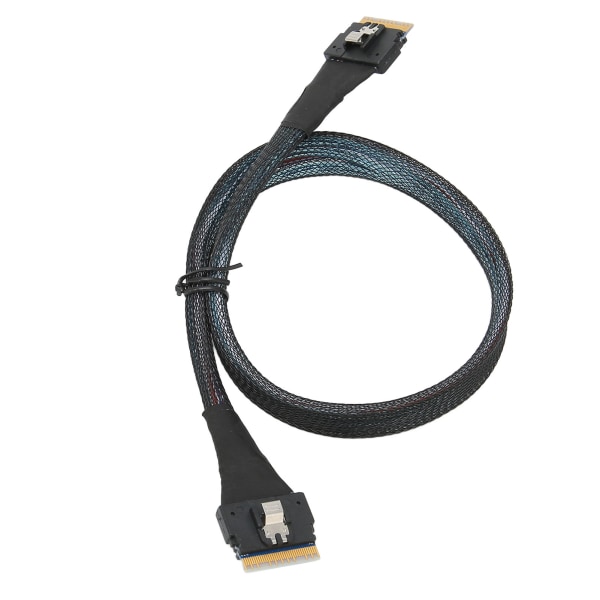 Dataoverføringskabel Slim SAS SFF-8654 8i til SFF-8654 8i 24 Gbps SAS4.0 30AWG adapterkabel0,5 m / 0,5yd