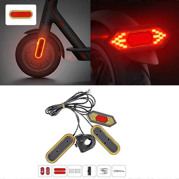 Blinklys kompatible med Mi Electric Scooter M365/ Pro/1s /lite /essential Scooter Reflekterende Baglygte