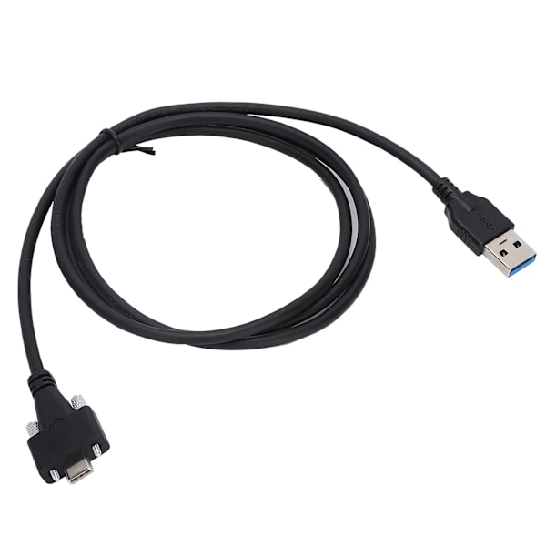 USB 3.0-datakabel, typ C, dubbla skruvlåsning till standard med 0,6 tum skruvavstånd för dator