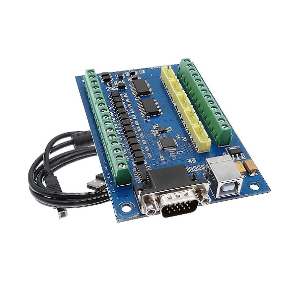 MACH3 USB CNC 5 Akser 100KHz 12-24V Lineær Bevægelseskontrolkort STB5100 Breakout Board-B5