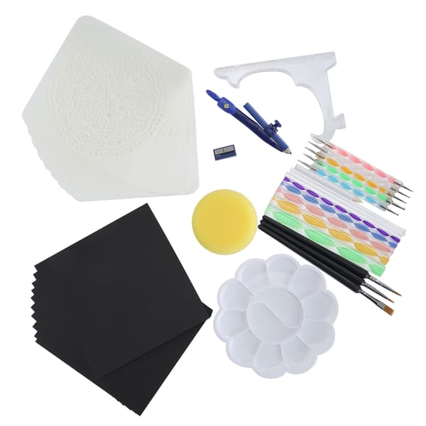 43 stk. Mandala Dotting Tools Sæt DIY Kunst Skabelon Udsmykning Stick Maleri Tilbehør