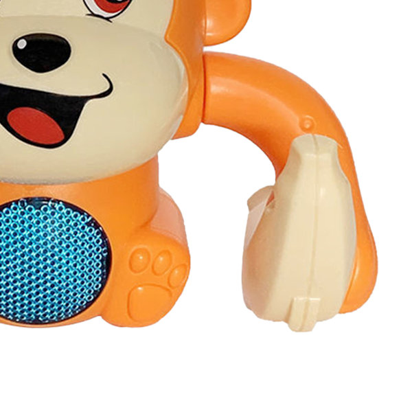 Elektrisk flip og hode ape leker sensorisk utviklingsmessig tumling krypende ape baby leketøy med lys og musikk oransje