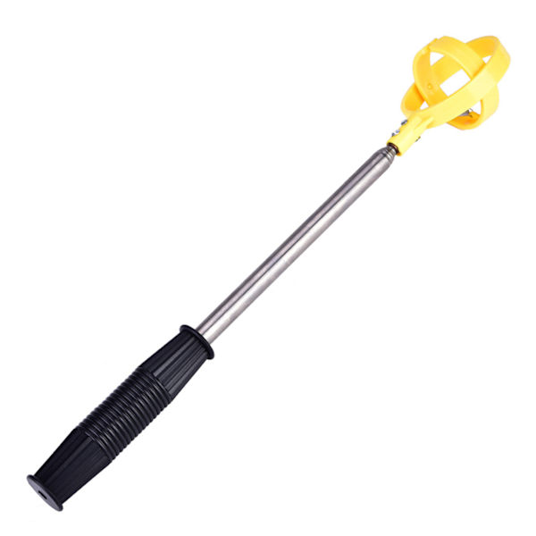 Praktisk golfplukker teleskopisk antenne ball pick up Tool Device Retriever Scoop (gul)