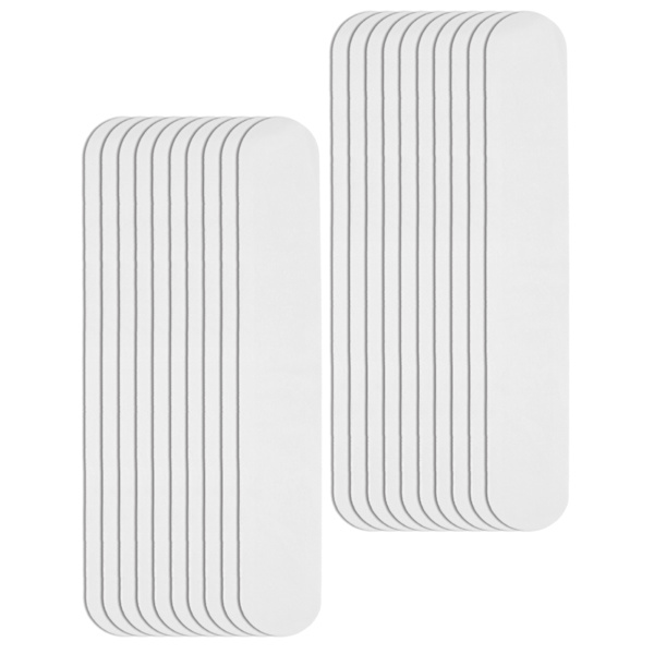 20 st Krage Svett Pads Engångs Hatt Krage Svettfläckar Självhäftande Nackfoder Pads (Vit)
