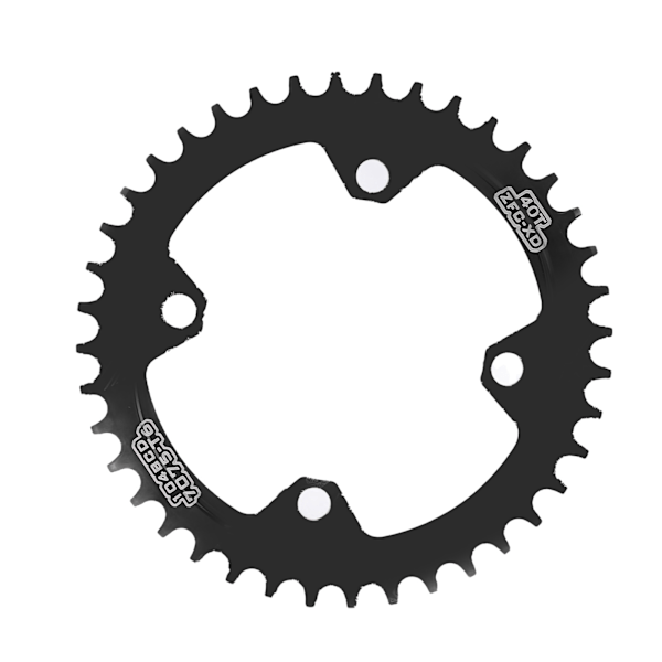 FMFXTR Cykel Enstaka Kedjehjul Cykel 104 BCD 40T Rund Smal Bred Kedjehjul för Mountainbike Svart