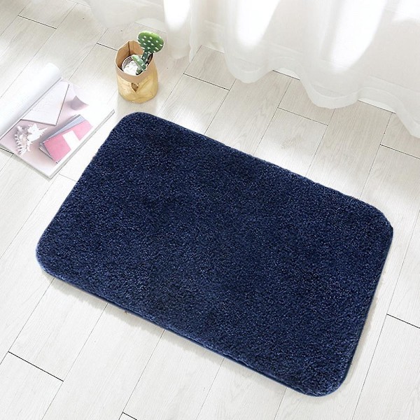 Plush Halkskyddande Badmatta 40x60cm Vattenabsorberande Dekorativ Dörrmatta för Hemmet