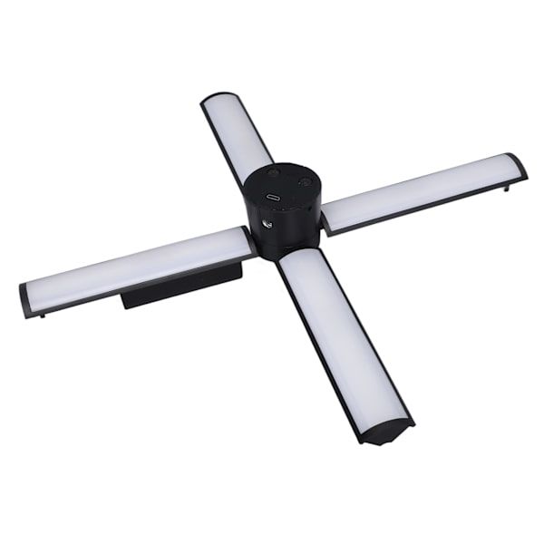 Sammenleggbart fylllys USB Micro 2600mAh 5 nivåer lysstyrke 3 fargetemperatur videolys fylllys for direktestrømming