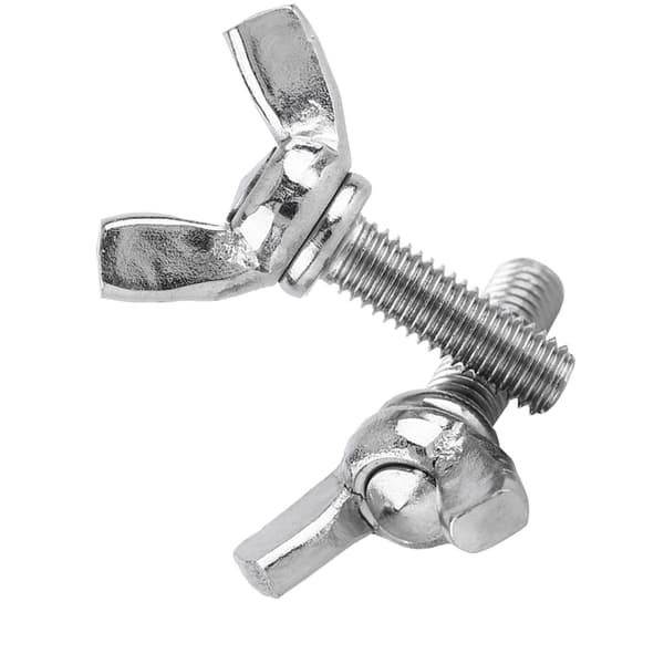 5 stk. pose 304 rustfrit stål vingemøtrikker bolte vingebolt maskintilbehør (M5 * 16mm)