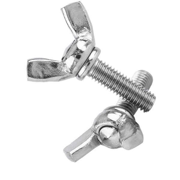 5 stk. pose 304 rustfritt stål vingemutterbolter vingebolt maskintilbehør (M5 * 16mm)